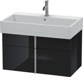 Duravit Waschtischunterbau VERO AIR 440x784x431mm schwarz hochglanz