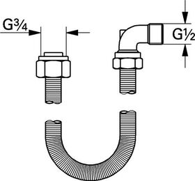 GROHE Anschlussgarnitur Talentofill 3/4"