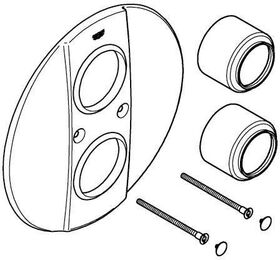 Grohe Rosette für FMS, Grohtherm 2000, chrom