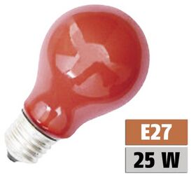 Glühlampe PHILOS A60 Speziallampe E27, 230V, 25W, stossfest, rot