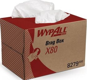 Wischtuch WypAll® X80 8279 L424xB282ca.mm weiß 1-lagig Box WYPALL