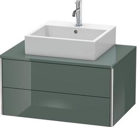 Duravit Waschtischunterbau XSQUARE 400x800x548mm dolomiti grey hochglanz