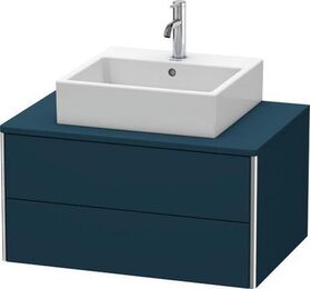 Duravit Waschtischunterbau XSQUARE 400x800x548mm nachtblau seidenmatt