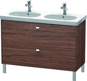 Duravit Waschtischunterbau BRIOSO Griffe chr 693x1170x469mm NB dunkel