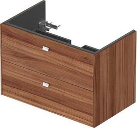 Duravit Waschtischunterbau BRIOSO Griffe chr 553x820x479mm nussbaum natur