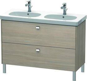 Duravit Waschtischunterbau BRIOSO Griffe chrom 693x1170x469mm pine silver