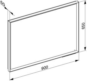 Keuco Lichtspiegel ROYAL LUMOS 900x650x60mm