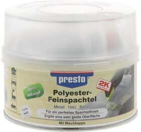 2K-Feinspachtel prestolith® weiß,Härter rot 500g Dose PRESTO