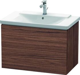 Duravit Waschtischunterbau L-CUBE 820x481x555mm nussbaum dunkel