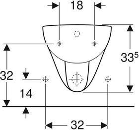 Geberit Wandbidet RENOVA mit Überlauf weiß