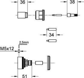 Grohe Verlängerungsset 27,5mm 1/2"