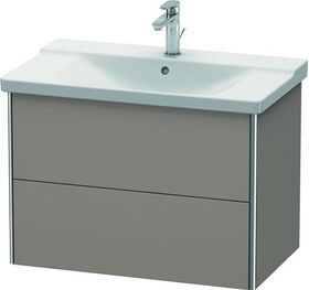 Duravit Waschtischunterbau XSQUARE 565x810x473mm basalt matt