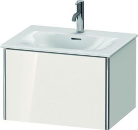 Duravit Waschtischunterbau XSQUARE 397x610x478mm, 1 Auszug weiß hochglanz