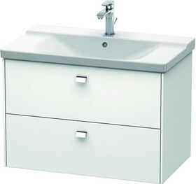 Duravit Waschtischunterbau BRIOSO Griffe chrom 561x820x479mm weiß matt