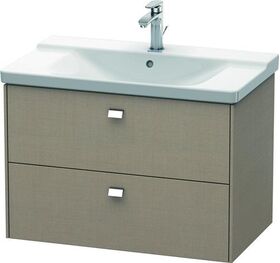 Duravit Waschtischunterbau BRIOSO Griffe chrom 561x820x479mm leinen