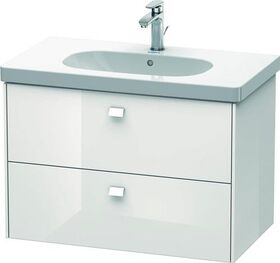 Duravit Waschtischunterbau BRIOSO Griffe Frontfarbe 563x820x469mm we hgl