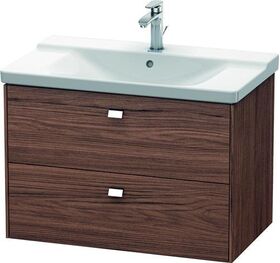 Duravit Waschtischunterbau BRIOSO Griffe chr 561x820x479mm nussbaum dunkel