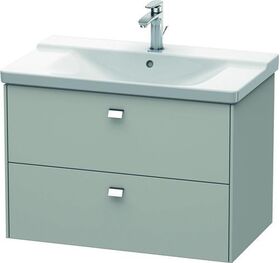 Duravit Waschtischunterbau BRIOSO Griffe chr 561x820x479mm betongrau matt