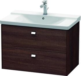 Duravit Waschtischunterbau BRIOSO Griffe chr 561x820x479mm kastanie dunkel