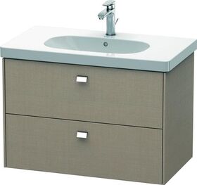 Duravit Waschtischunterbau BRIOSO Griffe chrom 563x820x469mm leinen