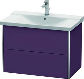 Duravit Waschtischunterbau XSQUARE 565x810x473mm aubergine seidenmatt