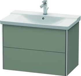 Duravit Waschtischunterbau XSQUARE 565x810x473mm steingrau seidenmatt