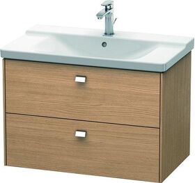 Duravit Waschtischunterbau BRIOSO Griffe chr 561x820x479mm europ. eiche