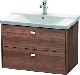 Duravit Waschtischunterbau BRIOSO Griffe chr 561x820x479mm nussbaum natur