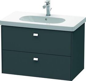 Duravit Waschtischunterbau BRIOSO Griffe chrom 563x820x469mm graphit matt