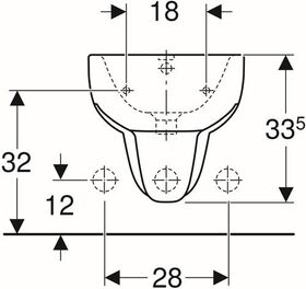 Geberit Wandbidet SMYLE mit Überlauf weiß KT