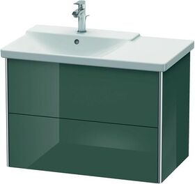 Duravit Waschtischunterbau XSQUARE Be li 565x810x473mm dolo grey hochglanz