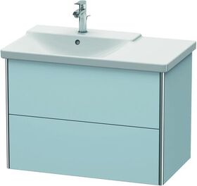 Duravit Waschtischunterbau XSQUARE Be li 565x810x473mm lichtblau seidenmatt