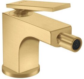 Einhebel-Bidetmischer AXOR CITTERIO m ZAG Hebelgriff brushed gold optic