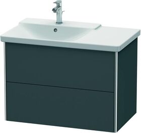 Duravit Waschtischunterbau XSQUARE Becken links 565x810x473mm graphit matt