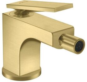 Einhebel-Bidetmischer AXOR CITTERIO m ZAG Hebelgriff brushed brass