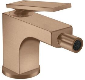 Einhebel-Bidetmischer AXOR CITTERIO m ZAG Hebelgriff brushed red gold