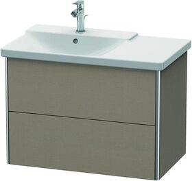 Duravit Waschtischunterbau XSQUARE Becken links 565x810x473mm leinen