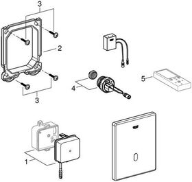 Grohe Infr-Elek. TECTRON SKATE BLUETOOTH f Urinal Trafo chr