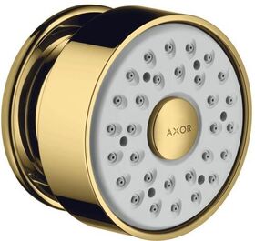 Seitenbrause AXOR 1jet DN 15, runde Rosette polished gold optic