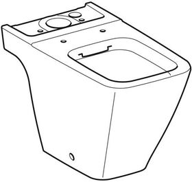 Geberit Stand-Tiefspül-WC iCon Square Rimfree geschl. For für Kombination weiß