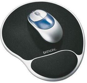 Dataline Mousepad Gel-Rest 67038 30x21,5x2,5cm silber/schwarz