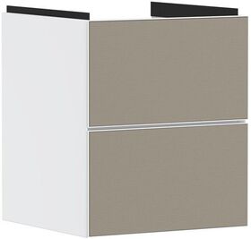 HG Waschtischunterschrank Xevolos E 480x555x475mm Ko mweiß Fr bro Struktur