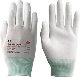 Handschuhe Camapur Comfort 616 Gr.7 weiß EN 388 PSA II 10 PA - VPE: 10