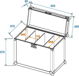 ROADINGER Flightcase EC-SL4M 4x SLS Größe M