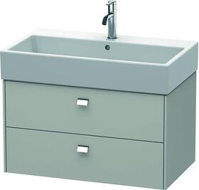 Duravit Waschtischunterbau BRIOSO Griffe chr 442x784x459mm betongrau matt