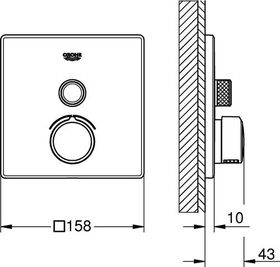 Grohe UP-Mischer SMARTCONTROL m 1 ASV chr