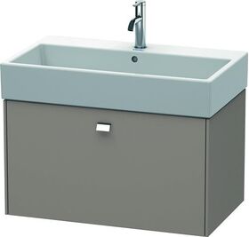 Duravit Waschtischunterbau BRIOSO Griff chrom 442x784x459mm basalt matt