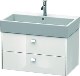 Duravit Waschtischunterbau BRIOSO Griffe Frontfarbe 442x784x459mm we hgl