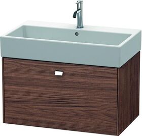 Duravit Waschtischunterbau BRIOSO Gri chrom 442x784x459mm nussbaum dunkel