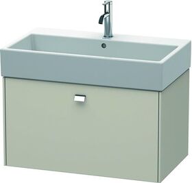 Duravit Waschtischunterbau BRIOSO Griff chrom 442x784x459mm taupe matt